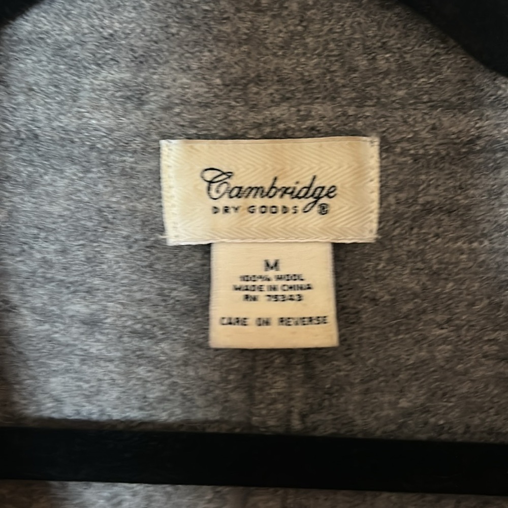 Cambridge Dry Goods.  Wool Jacket.  Medium - Picture 3 of 6